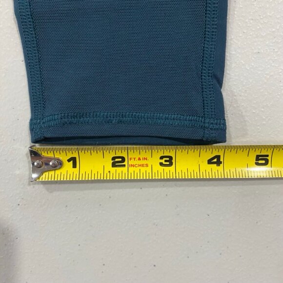Lululemon Wunder Under High-Rise Tech Mesh Leggings Teal Size 4, XS - Picture 11 of 11